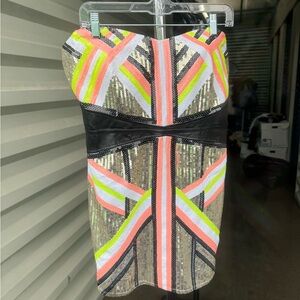 Sequined Mini Dress by BEBE - sz XL